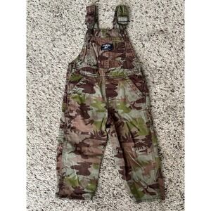 Vintage Y2K Oshkosh Overalls Camo Dino Oshkosh B'gosh Boys Size 18 Months